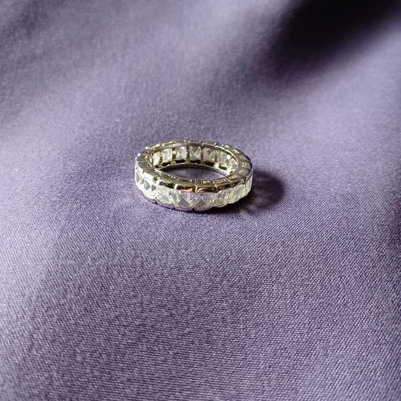 Swarovski Elements - Size 7.75 - Silver tone ring as pictured - Picture 3 of 6